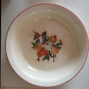 Vintage Crooksville 1940 BAK-IN Pie Plate n